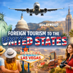 International travelers arriving in the United States as foreign tourism spending trends shift in 2026